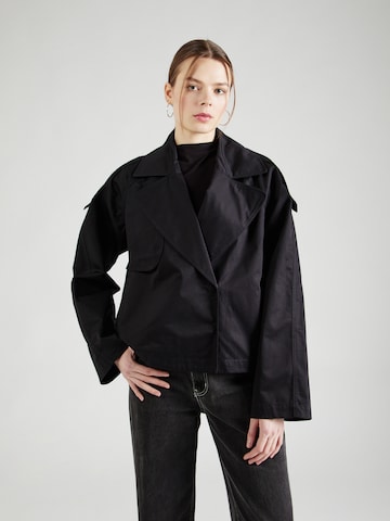 Manteau mi-saison Gina Tricot en noir : devant