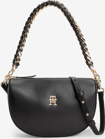 Sac bandoulière TOMMY HILFIGER en noir : devant