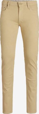 JACK & JONES Slimfit Jeans 'GLENN EVAN CJ 977 SN' i beige: forside