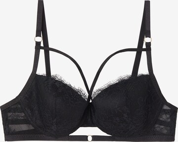 INTIMISSIMI BH 'SOFIA INTRICATE SURFACE' in Schwarz: predná strana