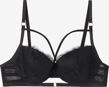 INTIMISSIMI Balconette BH 'SOFIA INTRICATE SURFACE' in Schwarz: predná strana