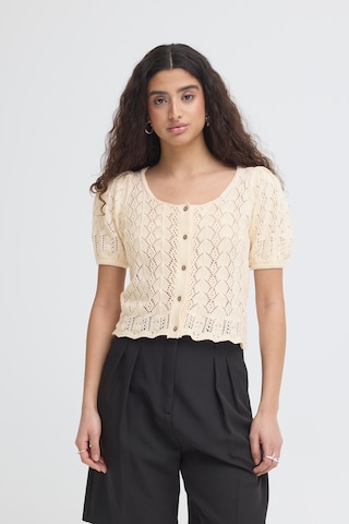 ICHI - Blusa 'IHDAFFIE' en beige: frente