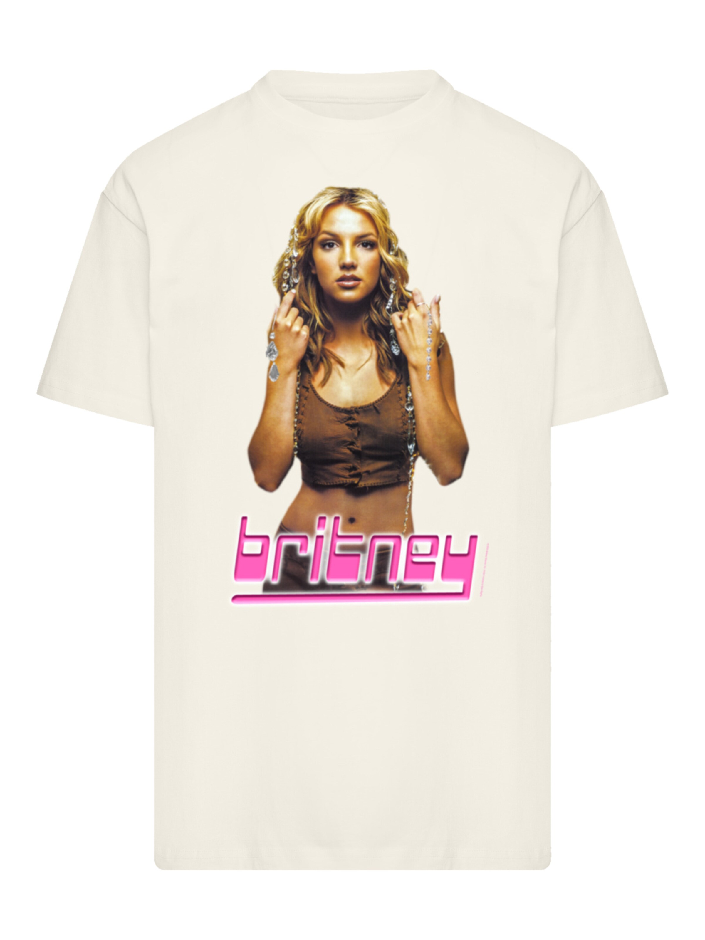 T-Shirt F4NT4STIC en beige : devant