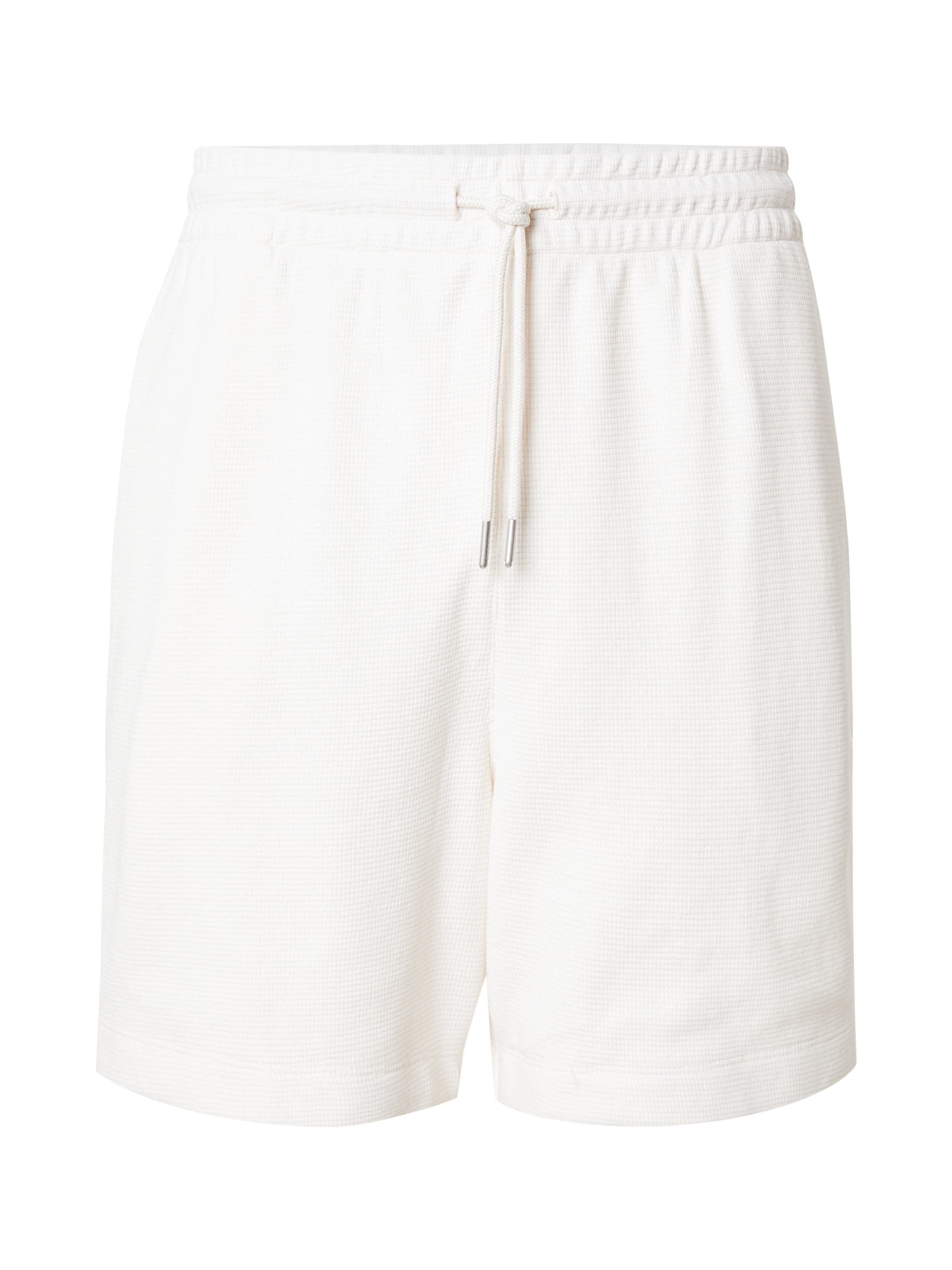 Calvin Klein Jeans Loosefit Παντελόνι σε λευκό: μπροστά