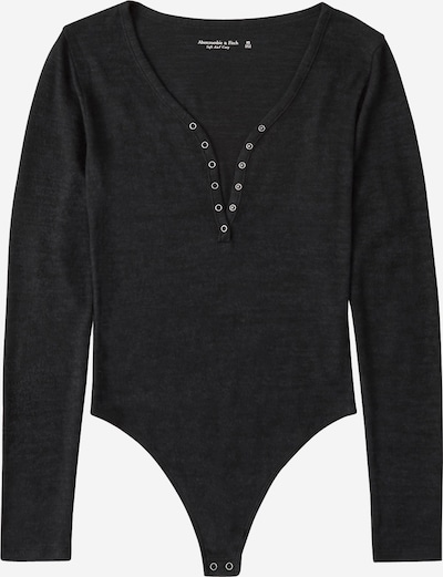 Abercrombie & Fitch Bodi majica 'Cozy Twist Front' | črna barva, Prikaz izdelka