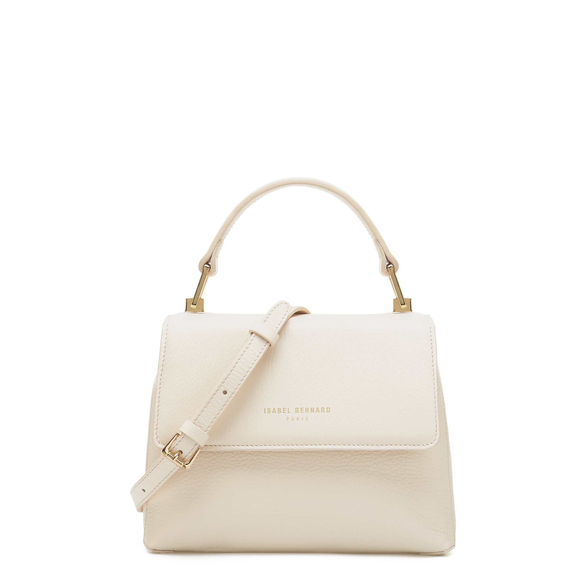 Isabel Bernard Handbag in White: front
