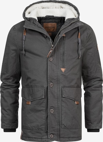 INDICODE JEANS Winter Jacket ' Crossing ' in Grey: front