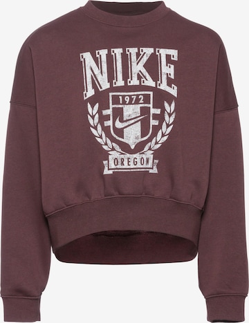 Nike Sportswear Sweatshirt 'NSW TREND' in Braun: predná strana