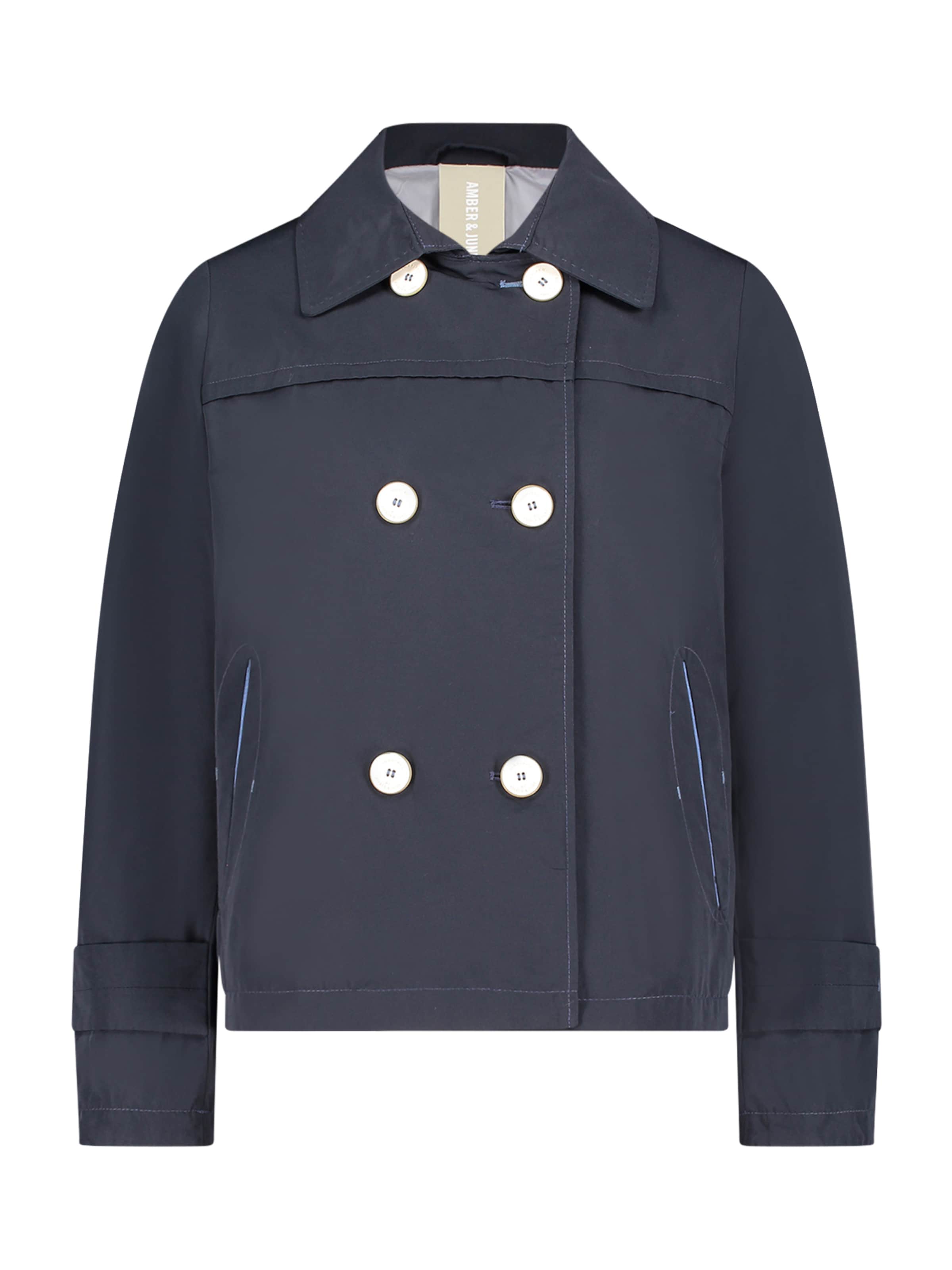 Amber & June Prehodna jakna | modra barva: sprednja stran