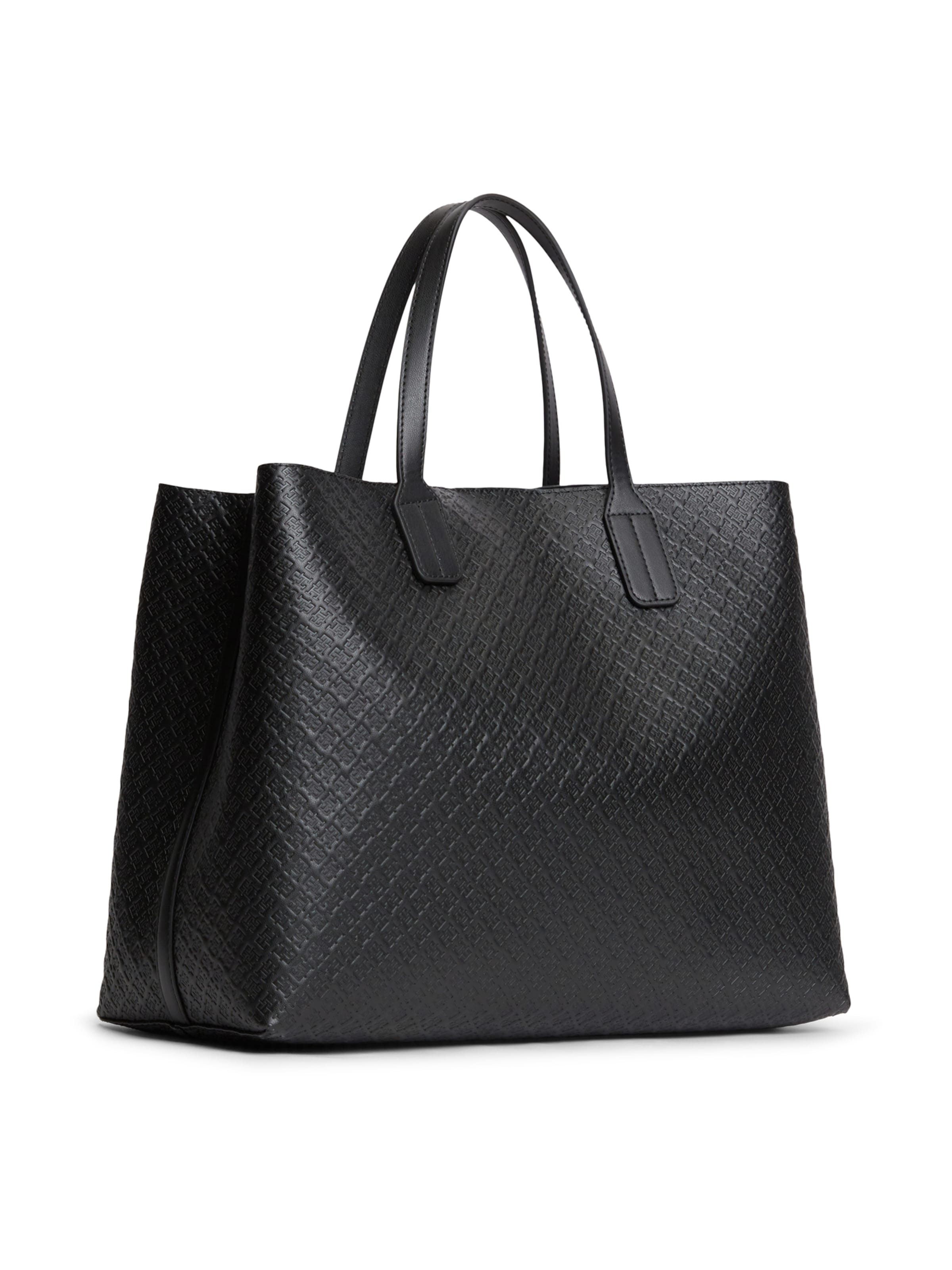 TOMMY HILFIGER Kézitáska 'SATCHEL MONO' - fekete