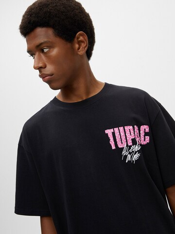 Pull&Bear Tričko – černá