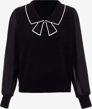 Pull-over caspio en noir : devant