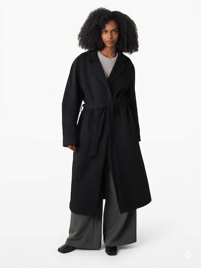 Honest Basics Tussenmantel in XS in de kleur Zwart, Productweergave