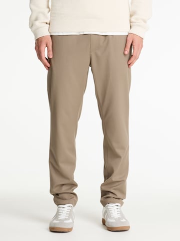 Regular Pantalon chino 'Stone Dual' CHASIN' en beige : devant