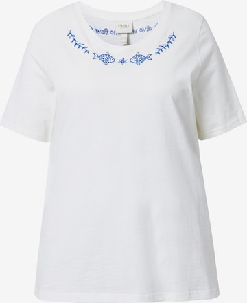 Ulla Popken Shirt in Wit: voorkant