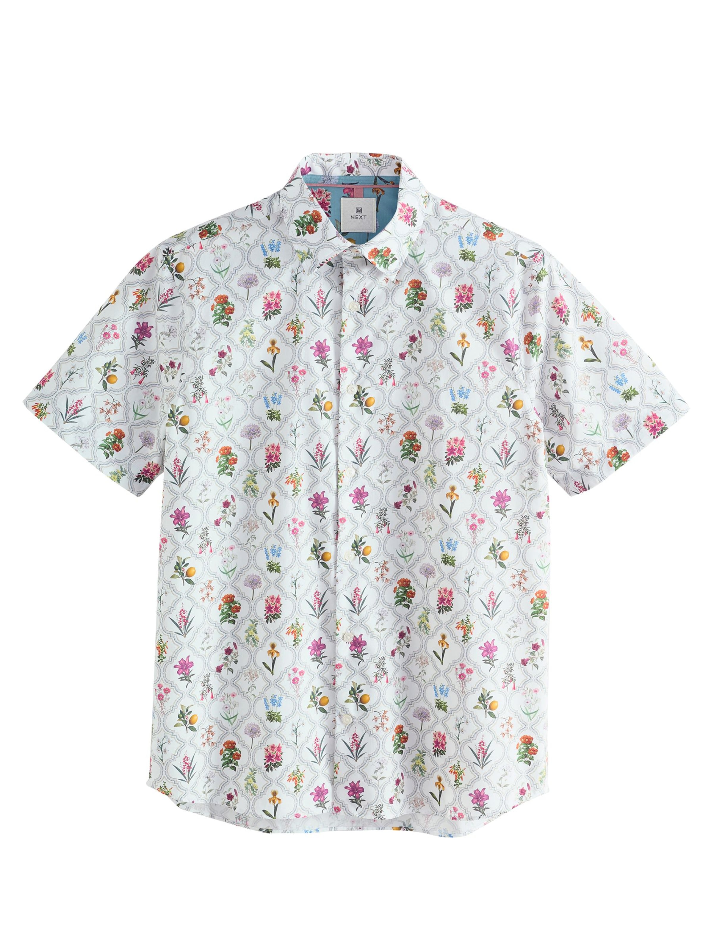 Next Regularny krój Koszula w kolorze mieszane kolory: przód