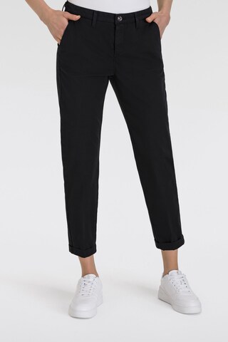 MAC Slimfit Hose 'Summer Spirit' in Schwarz: Vorderseite