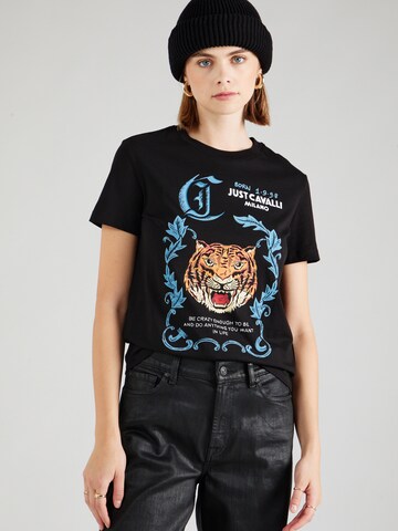 Maglietta di Just Cavalli in nero: frontale