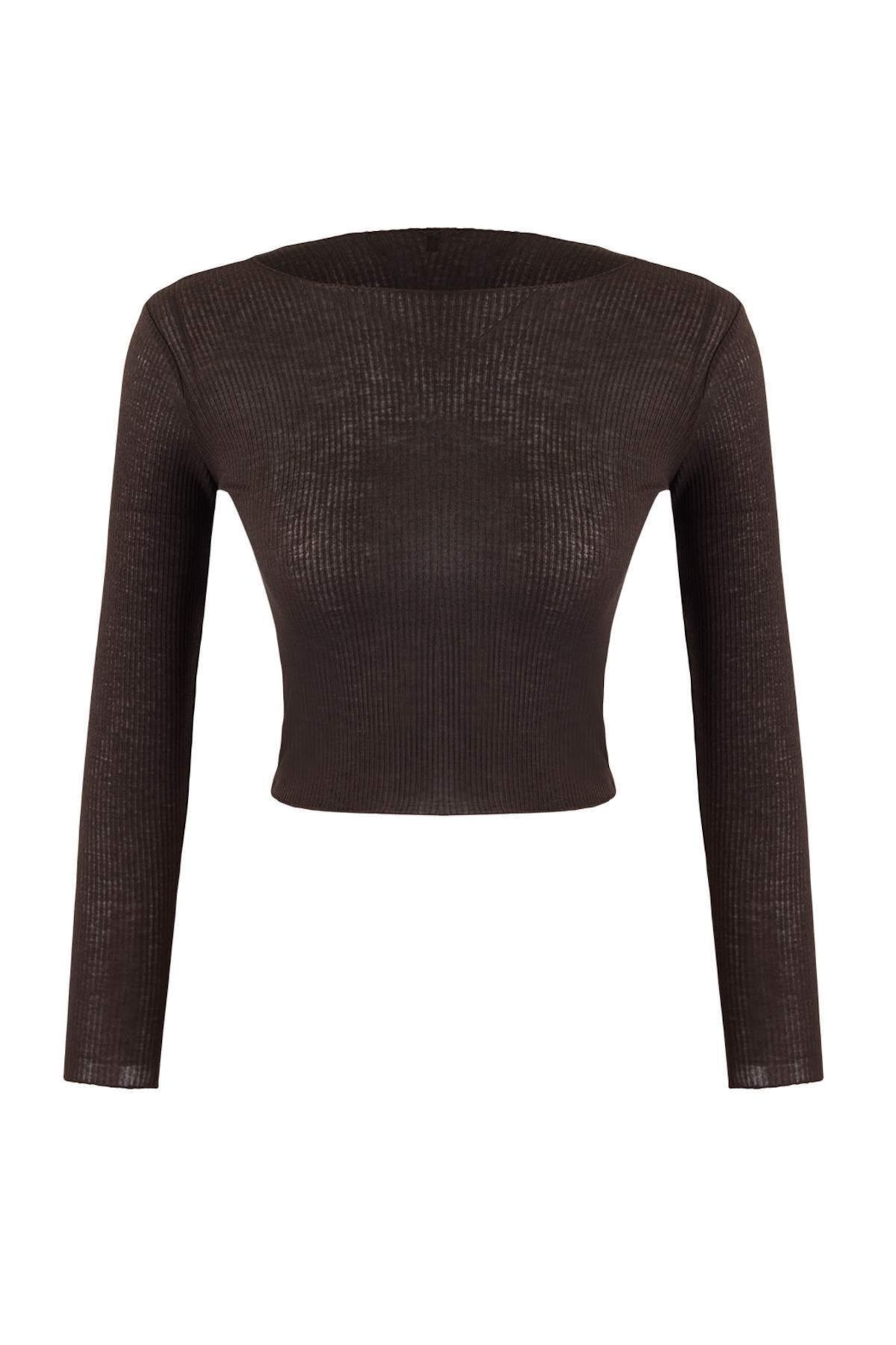 Trendyol - Camiseta en marrón: frente