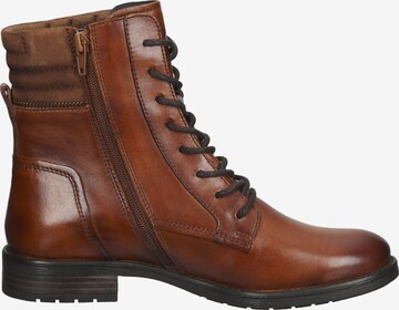 bugatti Lace-Up Ankle Boots in Brown