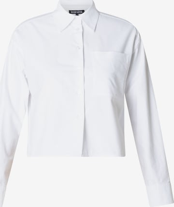 BASE LEVEL CURVY Bluse in Weiß: Vorderseite