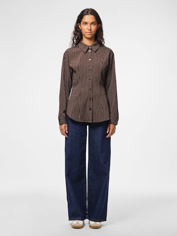 Chemisier PIECES en marron