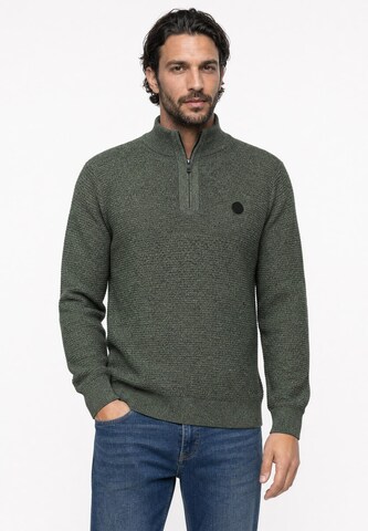 Street One MEN Sweater in Green: front