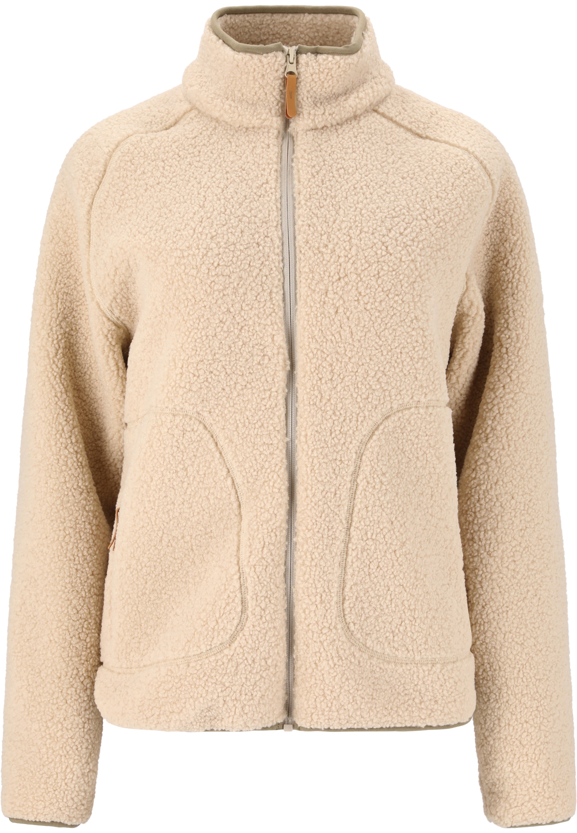 Whistler Fleece Jacket 'Pioneer' in Beige: front