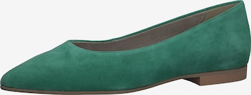 Ballerines TAMARIS en vert : devant