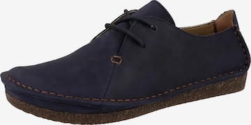 CLARKS Lace-Up Shoes 'Janey Mae' in Blue: front