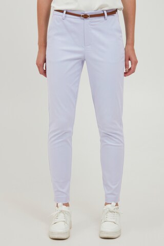 Coupe slim Pantalon chino 'Days' b.young en bleu : devant