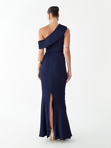 BWLDR Festkjole 'SAINT' i blå: tilbage