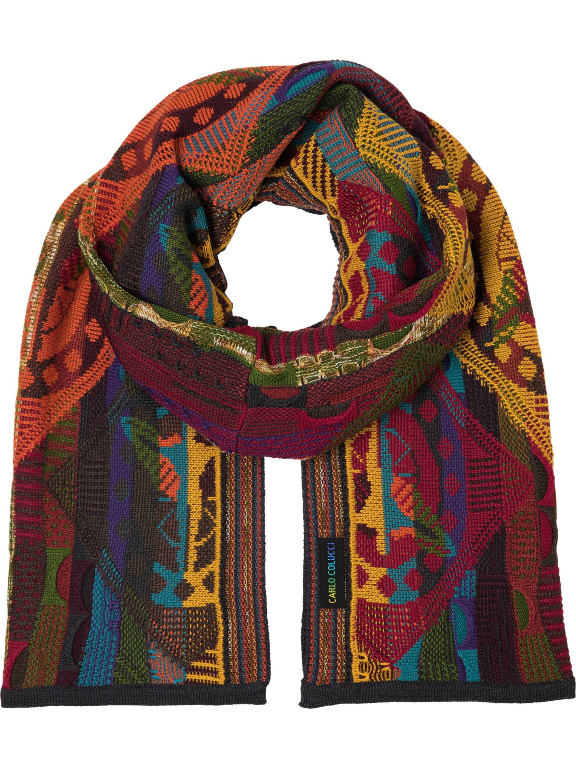Carlo Colucci Scarf 'Carrossa' in Mixed colours: front