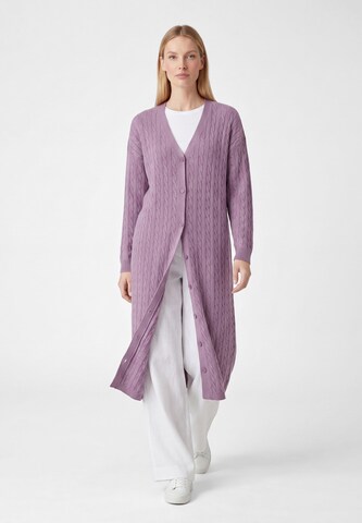 usha WHITE LABEL - Abrigo de punto en rosa