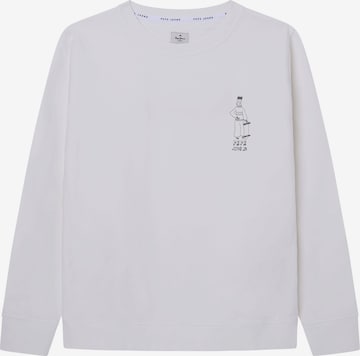 Pepe Jeans Sweatshirt 'TWAIN' in Wit: voorkant