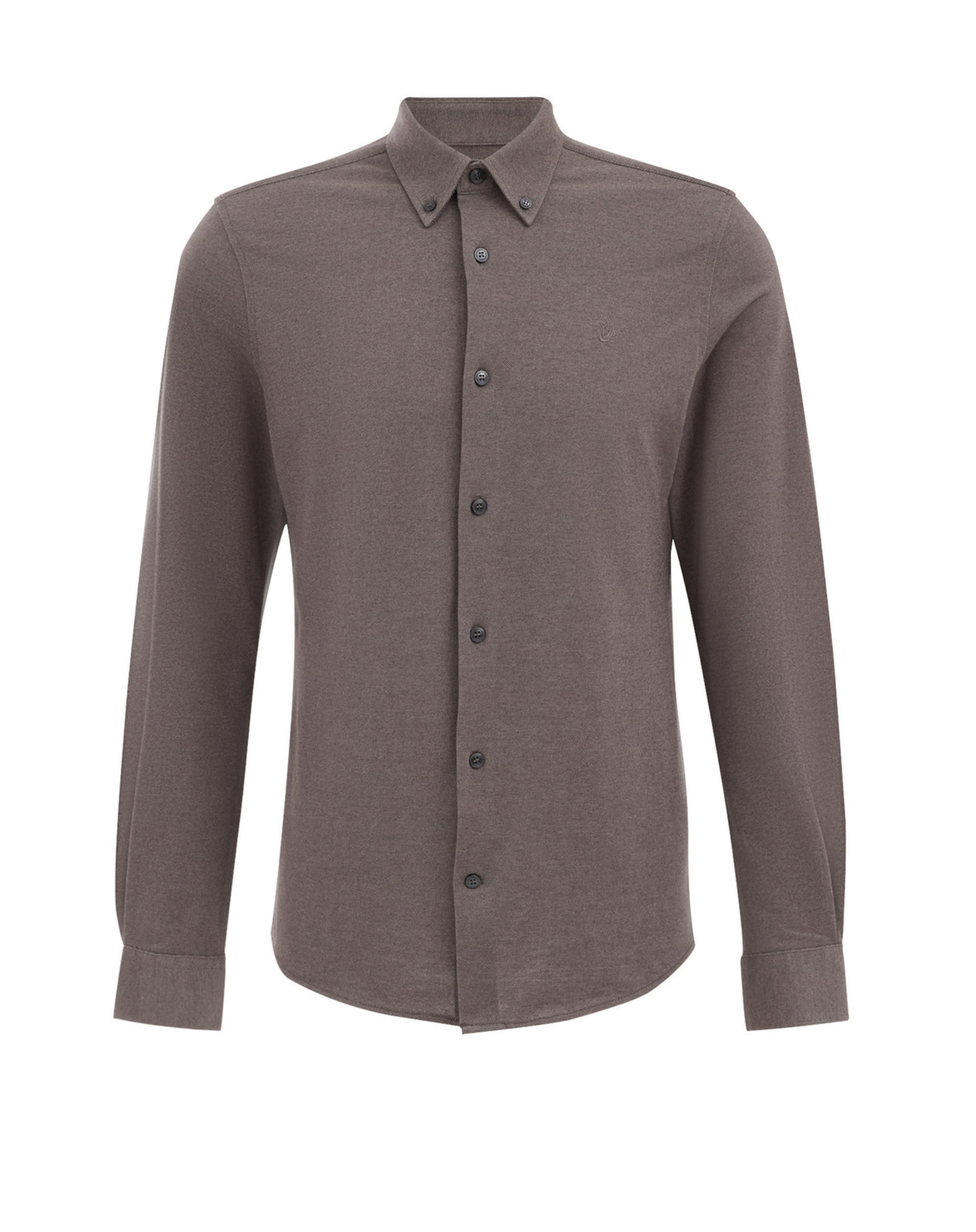 WE Fashion Triiksärk, värv pruun: eest vaates