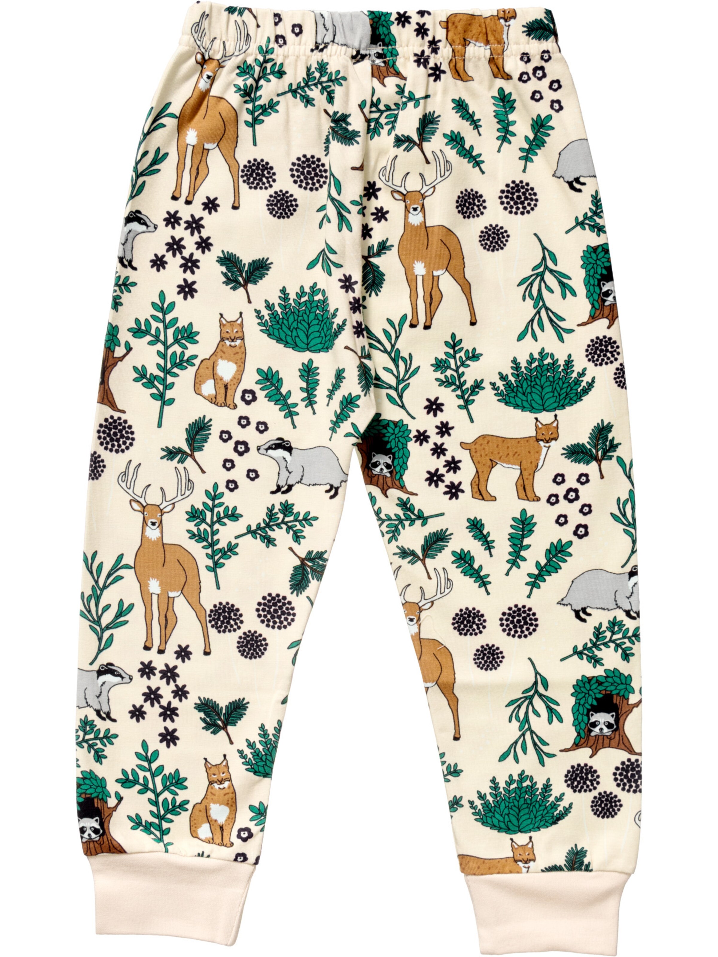 Villervalla Pajamas 'Winter Forest' in Beige