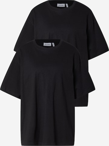 WEEKDAY Oversize póló - fekete: elől