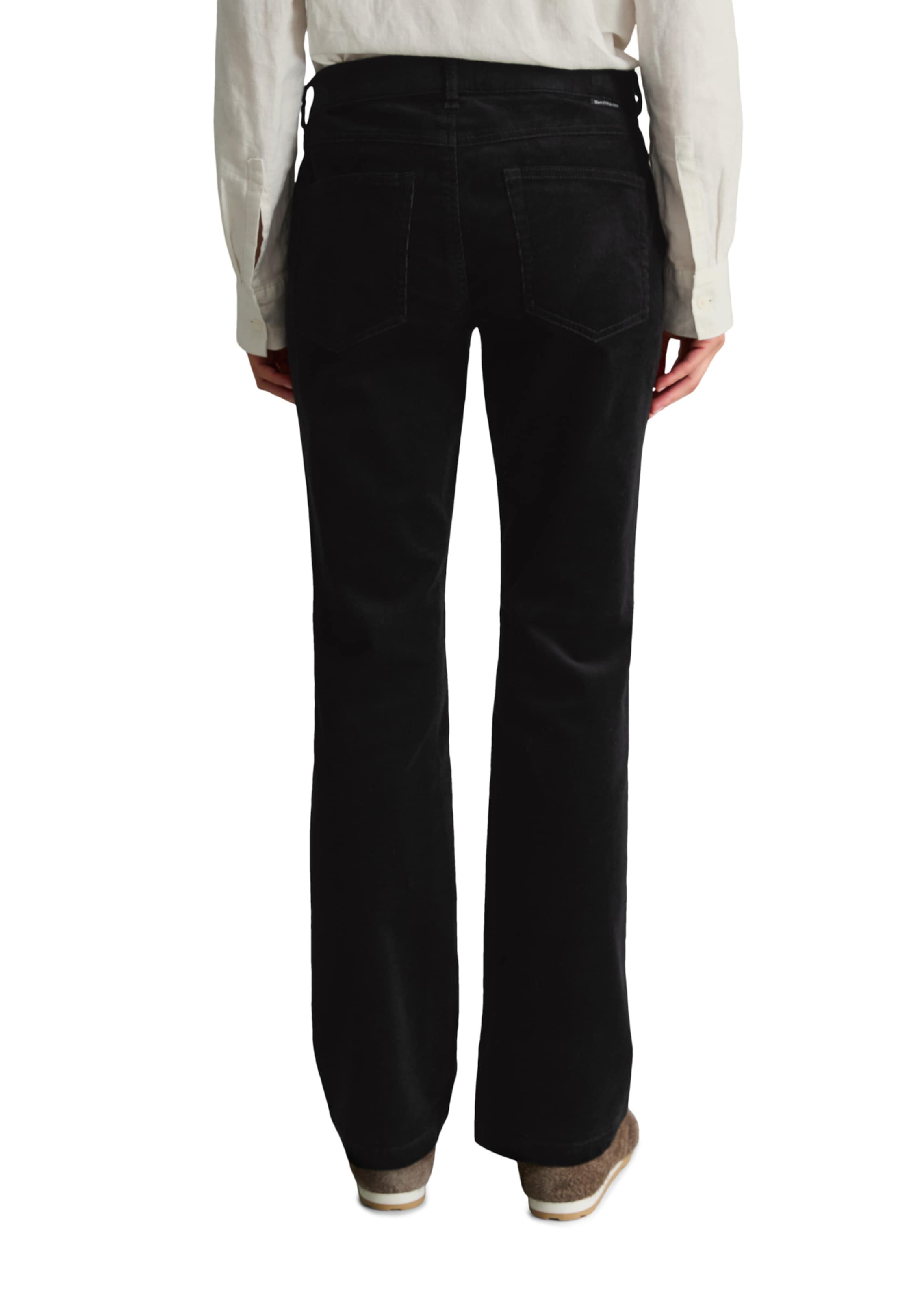 Marc O'Polo DENIM Bootcut Broek 'Nella' in Zwart: terug
