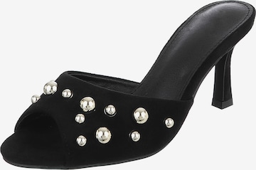 Ital-Design Pantolette in Schwarz: Vorderseite