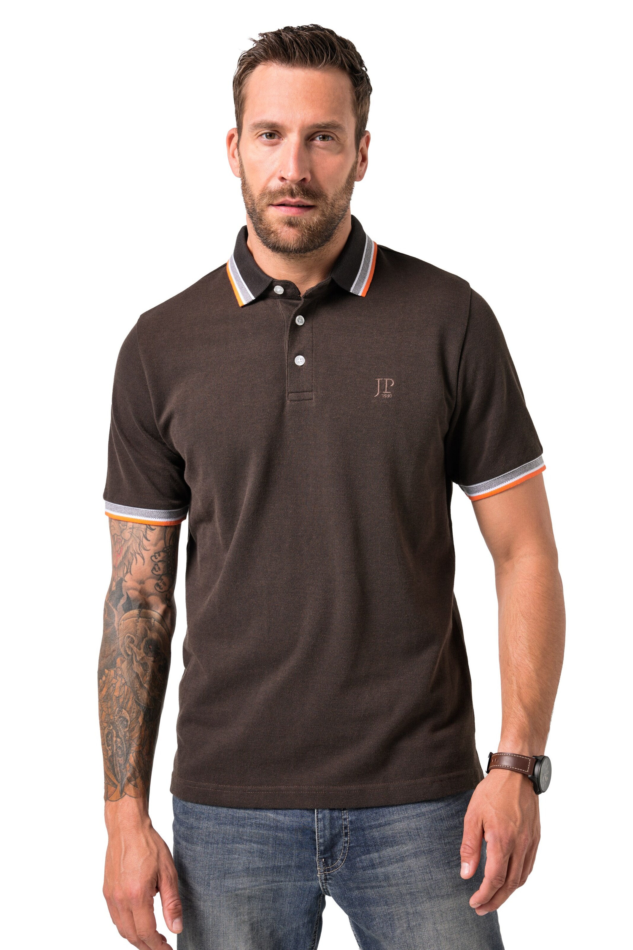 JP1880 Shirt in Brown: front