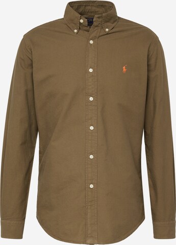 Polo Ralph Lauren Button Up Shirt in Green: front