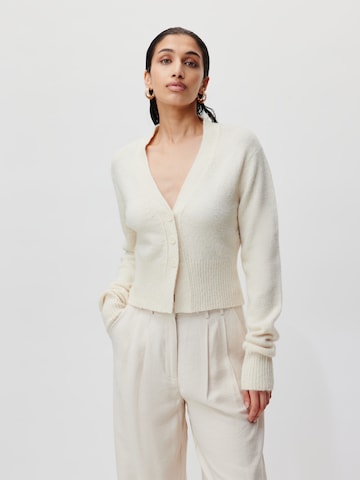 LeGer by Lena Gercke Knit Cardigan in White: front