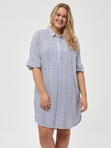 Peppercorn Shirt Dress 'Ramisa' in Blue: front