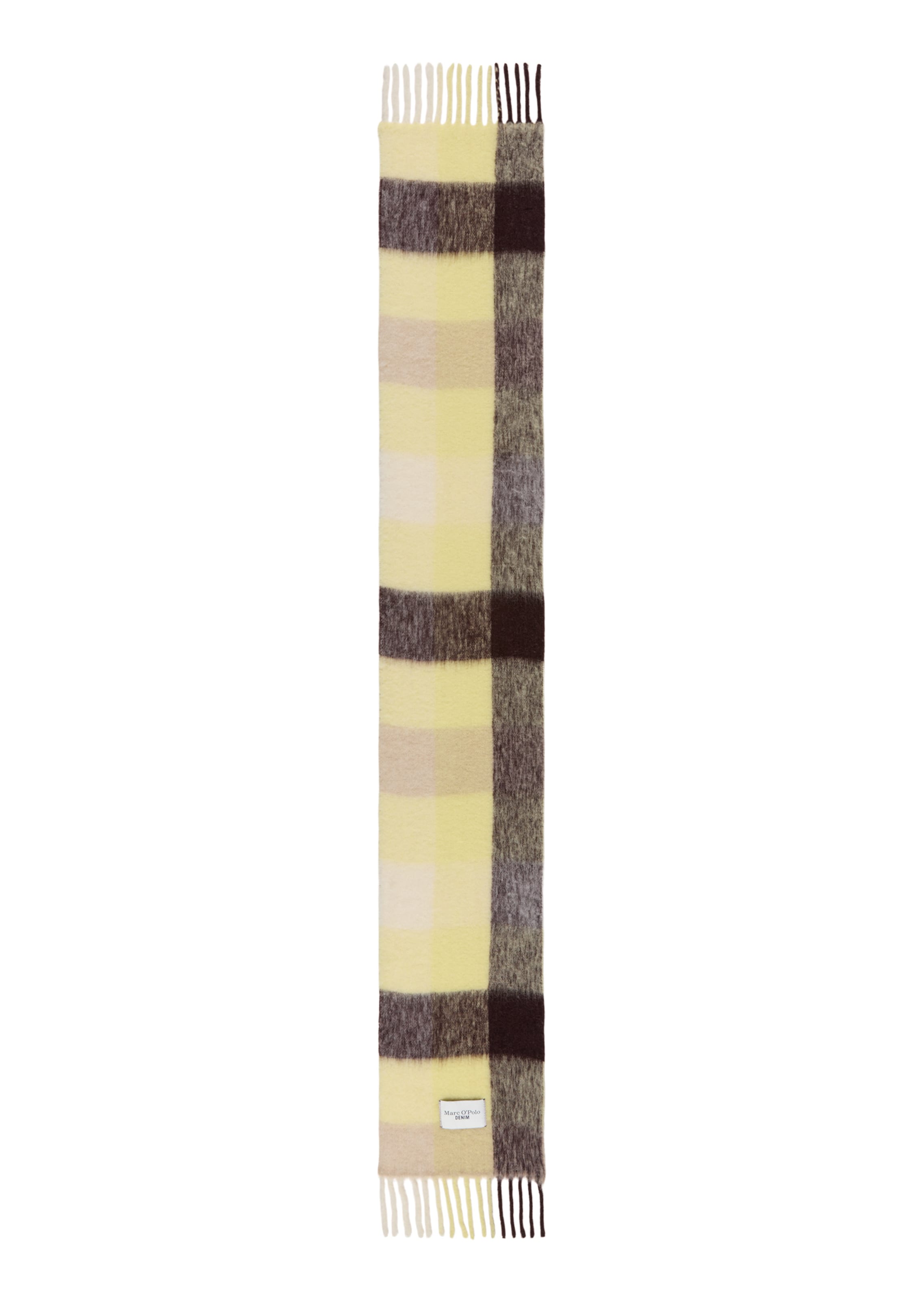 Marc O'Polo DENIM Sjaal in One Size in de kleur Beige / Geel / Bordeaux, Productweergave
