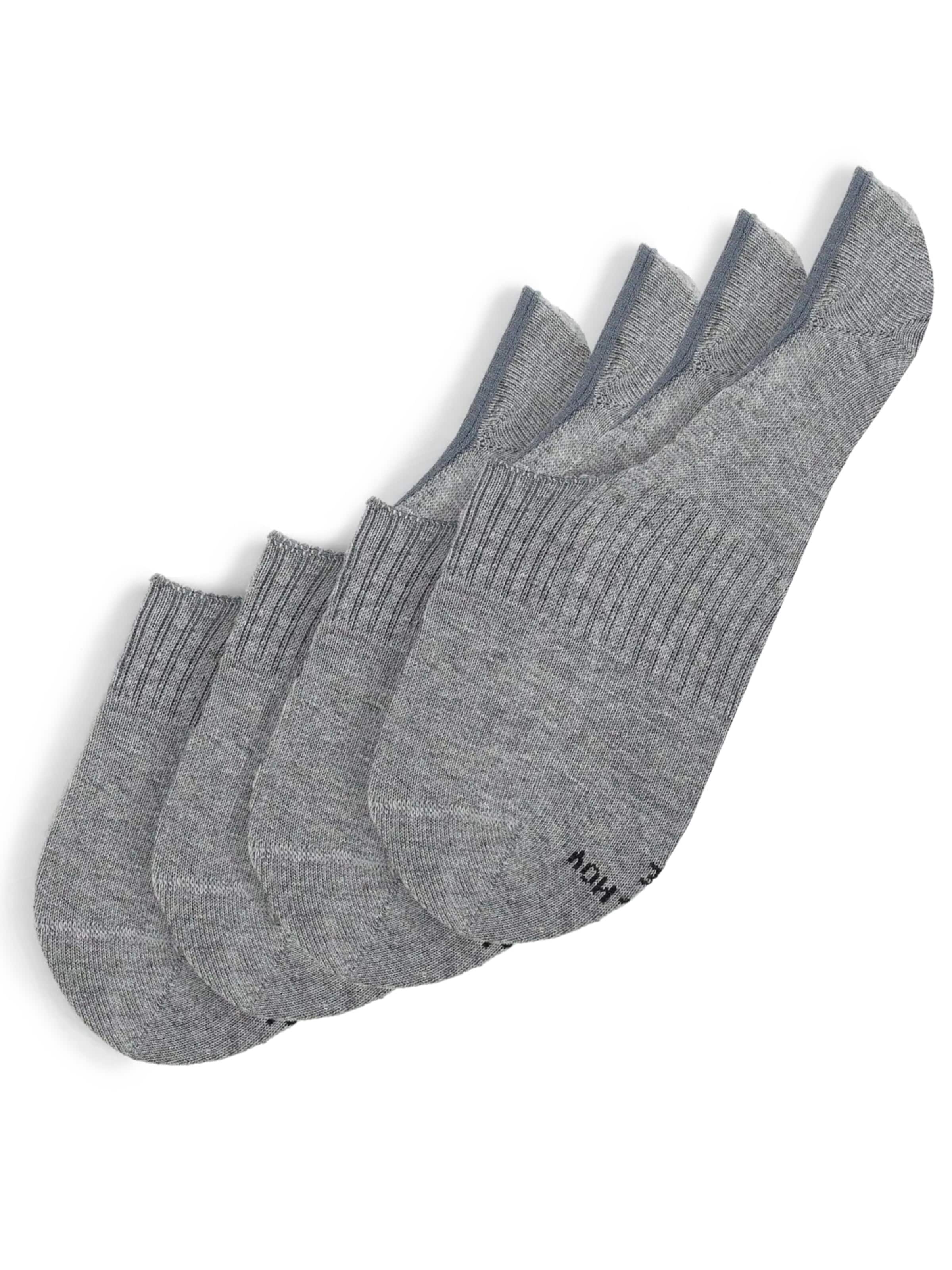 Von Jungfeld Ankle Socks 'ESSENTIAL INVISIBLE' in Grey: front