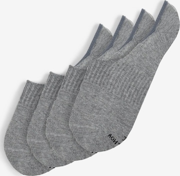 Von Jungfeld Ankle Socks 'ESSENTIAL INVISIBLE' in Grey: front