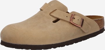 BIRKENSTOCK Clogs 'Boston' in Bruin: voorkant