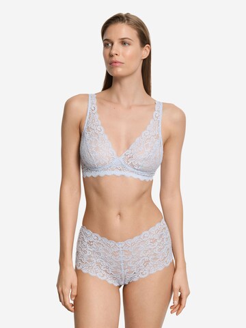 Hanro - Triangular Soutien ' Moments ' em azul: frente