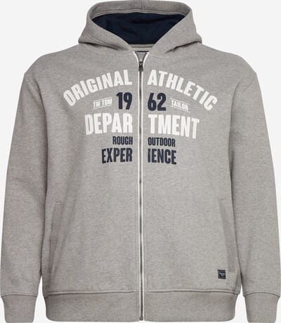 Giacca di felpa TOM TAILOR Men + di colore navy / grigio sfumato / bianco, Visualizzazione prodotti